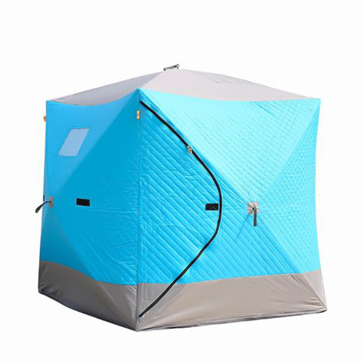 Camping pop up quick open insulated ice fishing  cube tent