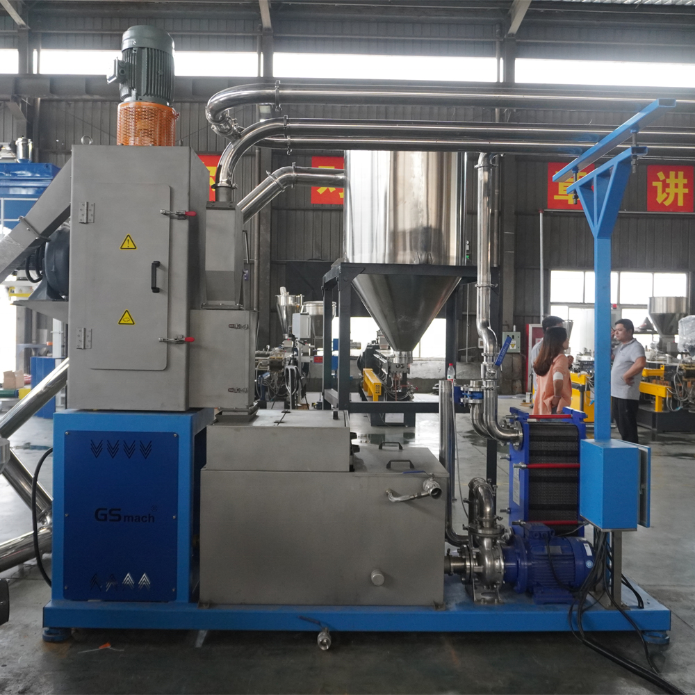 TPR EVA shoe sole compound extrusion line plastic TPU granules extruder pellet making machine