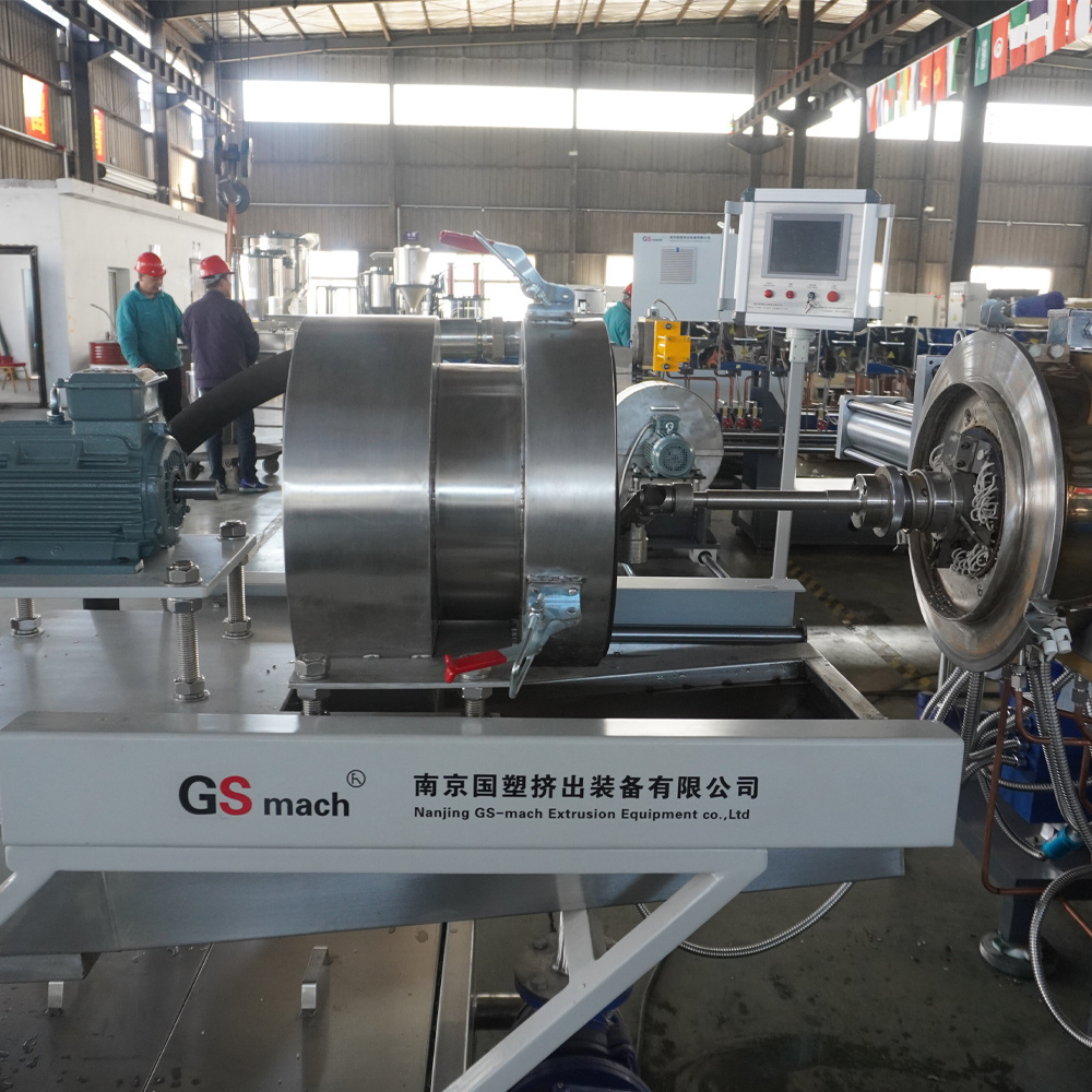 GS-mach 75/95/135 Rubber Plastic Granules Compounding Extrusion Line Large Industrial Twin Screw Extruder Machine