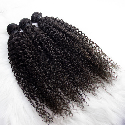 Mongolian Soft Kinky Curly Hair Extensions Afro Kinky Human Hair 4A 4B 4C