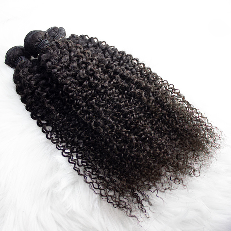 Mongolian Soft Kinky Curly Hair Extensions Afro Kinky Human Hair 4A 4B 4C