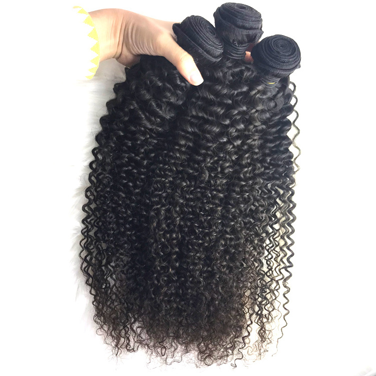 Mongolian Soft Kinky Curly Hair Extensions Afro Kinky Human Hair 4A 4B 4C