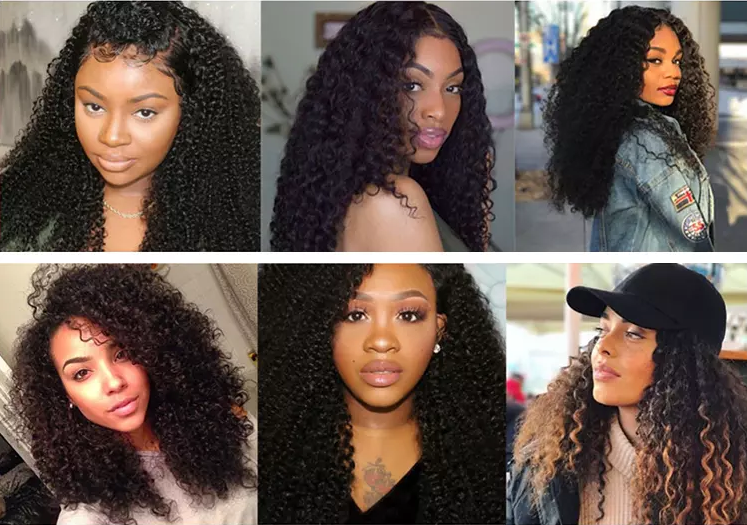 9a grade Brazilian hair product afro kinky curly extension, deep curly human cuticle aligned raw mongolian Burmese curly hair