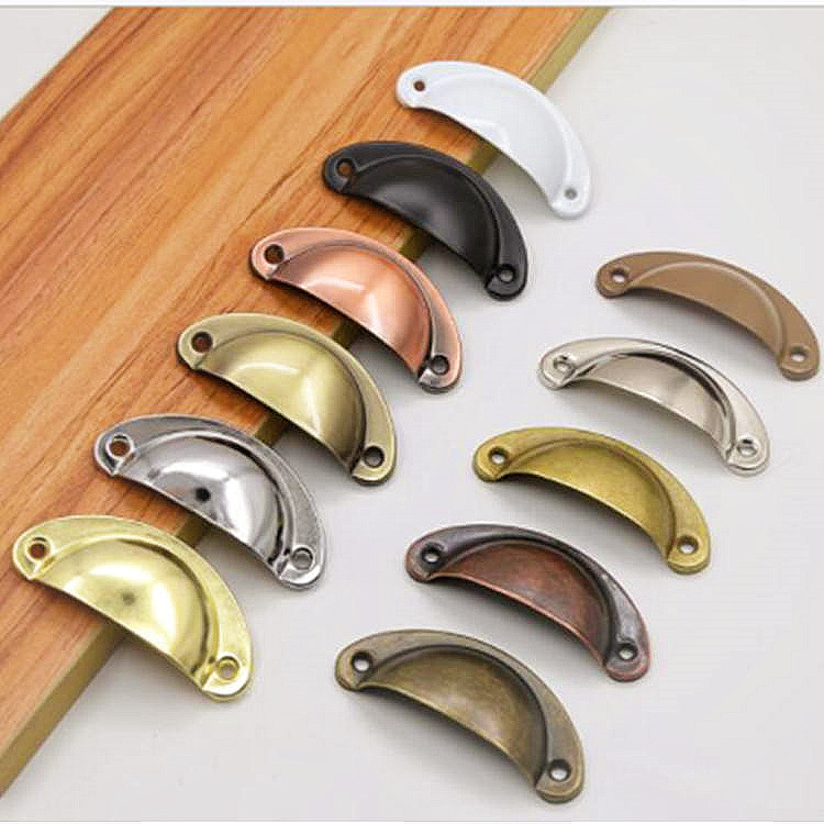 SELECT Good One Vintage Unique home furniture hardware half round moon cabinet door handle drawer pulls handles and knobs