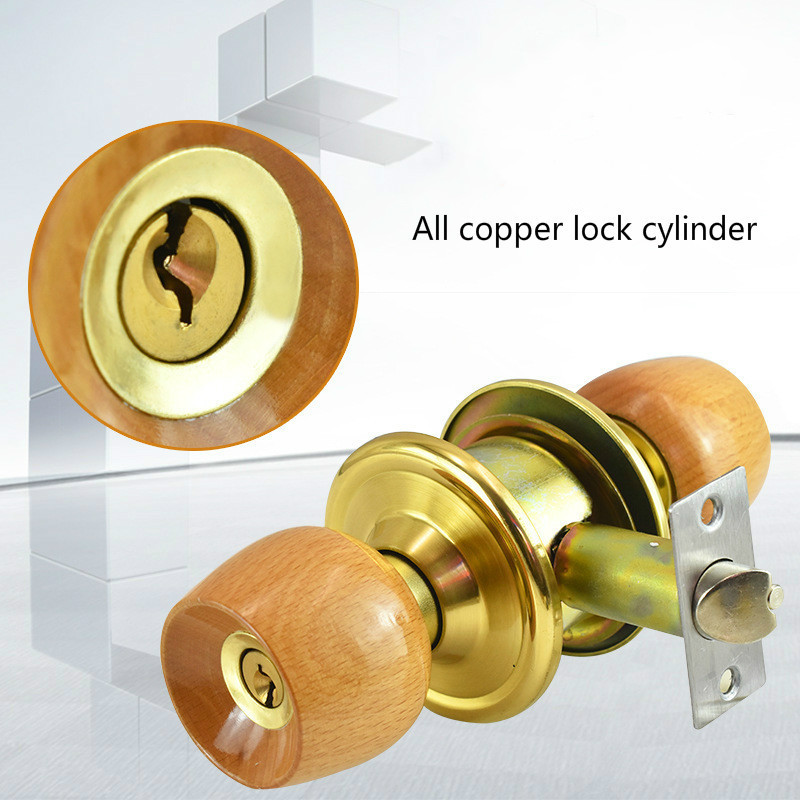 Round knob door lock with figure stainless steel cylindrical knob lock set door knob lock hardware