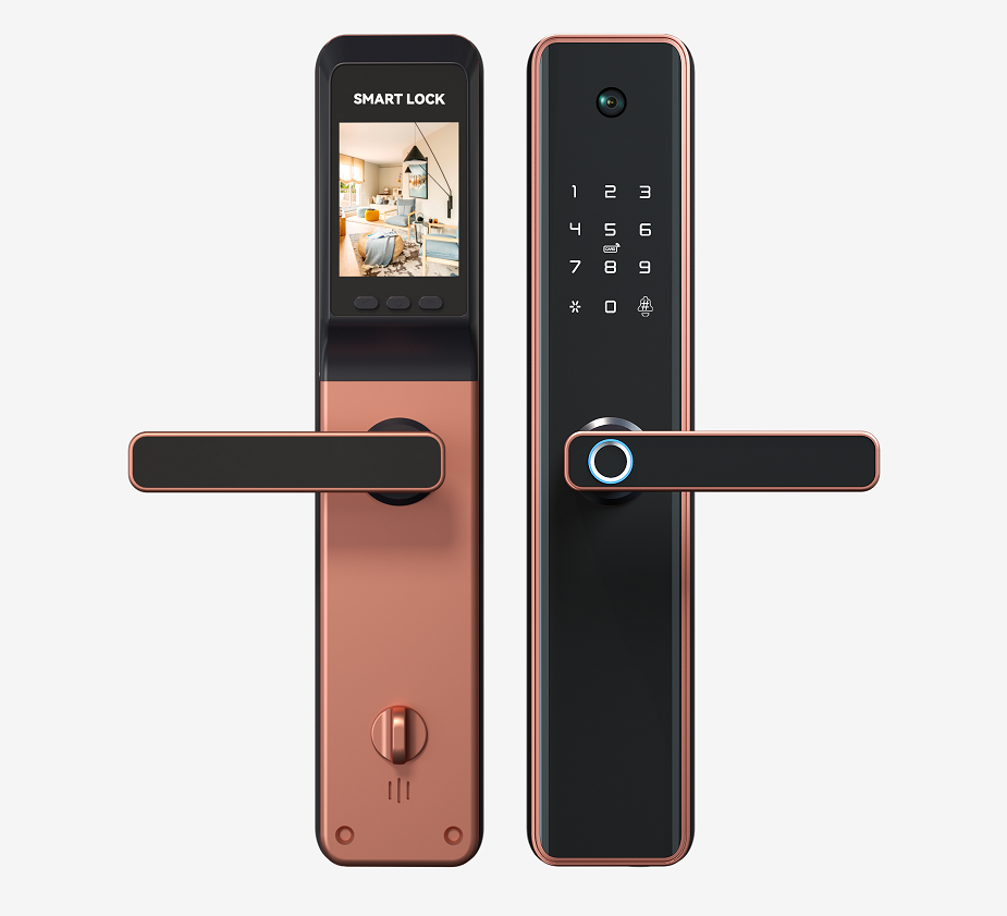 SELECT New Arrival Smart Door Lock Fingerprint Digital Wifi Lock Connected Camera Monitor Send Photo To Mobile