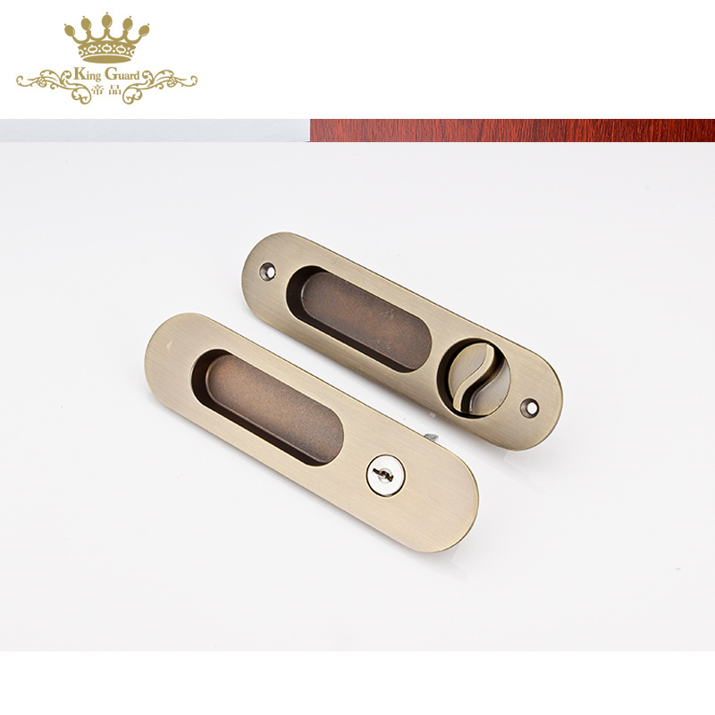 Wooden door locks sliding door lock with key bathroom sliding door invisible cabinet lock