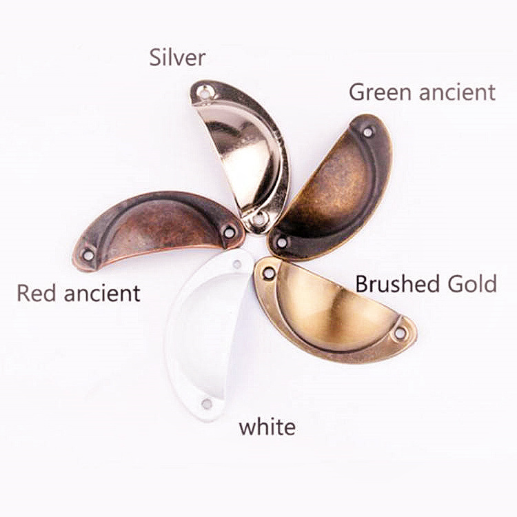 SELECT Good One Vintage Unique home furniture hardware half round moon cabinet door handle drawer pulls handles and knobs