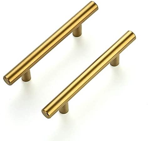 European style Nordic Pure copper modern gold minimalist handle wardrobe drawer brass cabinet handle and knob