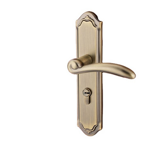 Zinc alloy door lock mute bedroom door handle lock modern home household wooden door lock