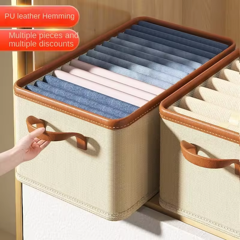 Pants Clothes Organizer Jeans T-shirt Storage Box Folded Closet Organizer Drawer Divider Boxes Underwear Organizers Storage