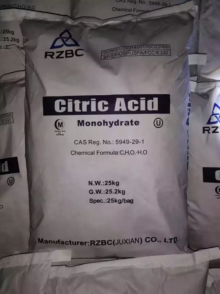 Citric Acid Anhydrous Food Grade Cas No 77-92-9 Lemon Acid Anhydrous Citric Acid