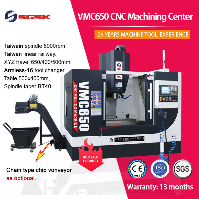 CE milling machine fresadora cnc 5 ejes  cnc milling machine vmc650