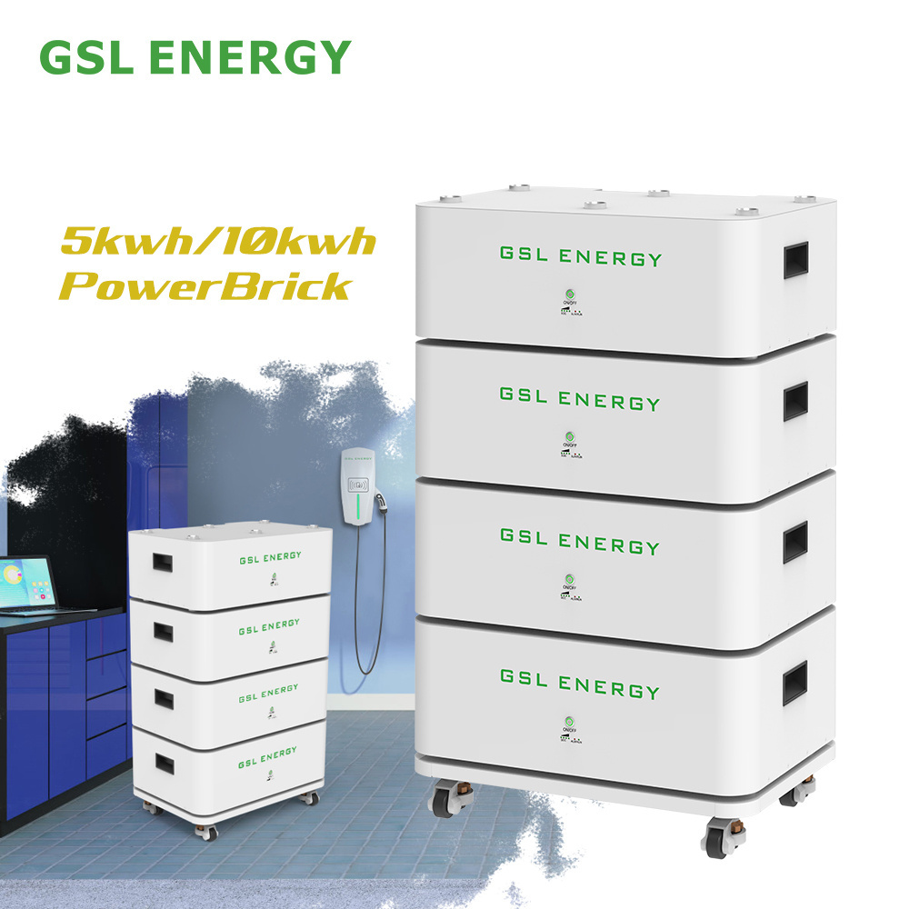 GSL Energy Stackable Power Brick Battery 100Ah 200Ah Lifepo4 Lithium Ion Battery For Energy Storage Solar Stackable Batter