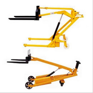 24V Battery lifting portable mini electric fork lift 500kg crane forklift for pallet trucks and container