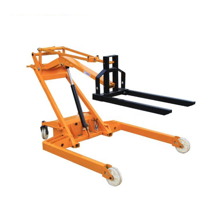 24V Battery lifting portable mini electric fork lift 500kg crane forklift for pallet trucks and container