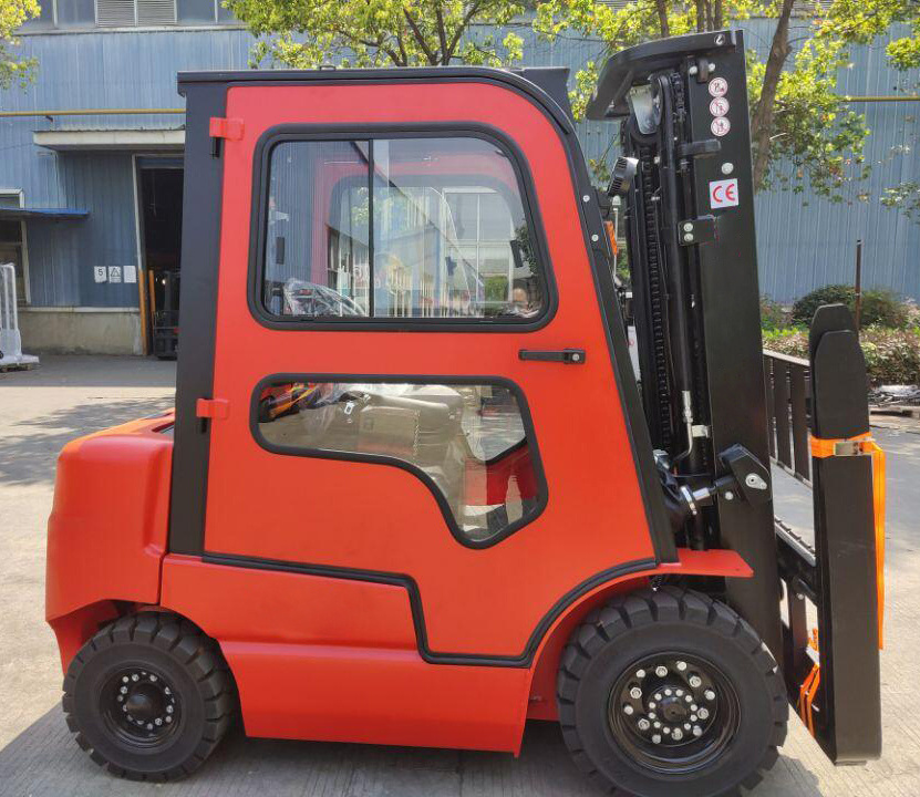 3 ton 3.5 ton li-ion lithium battery electric forklift with solid tire and optional cab