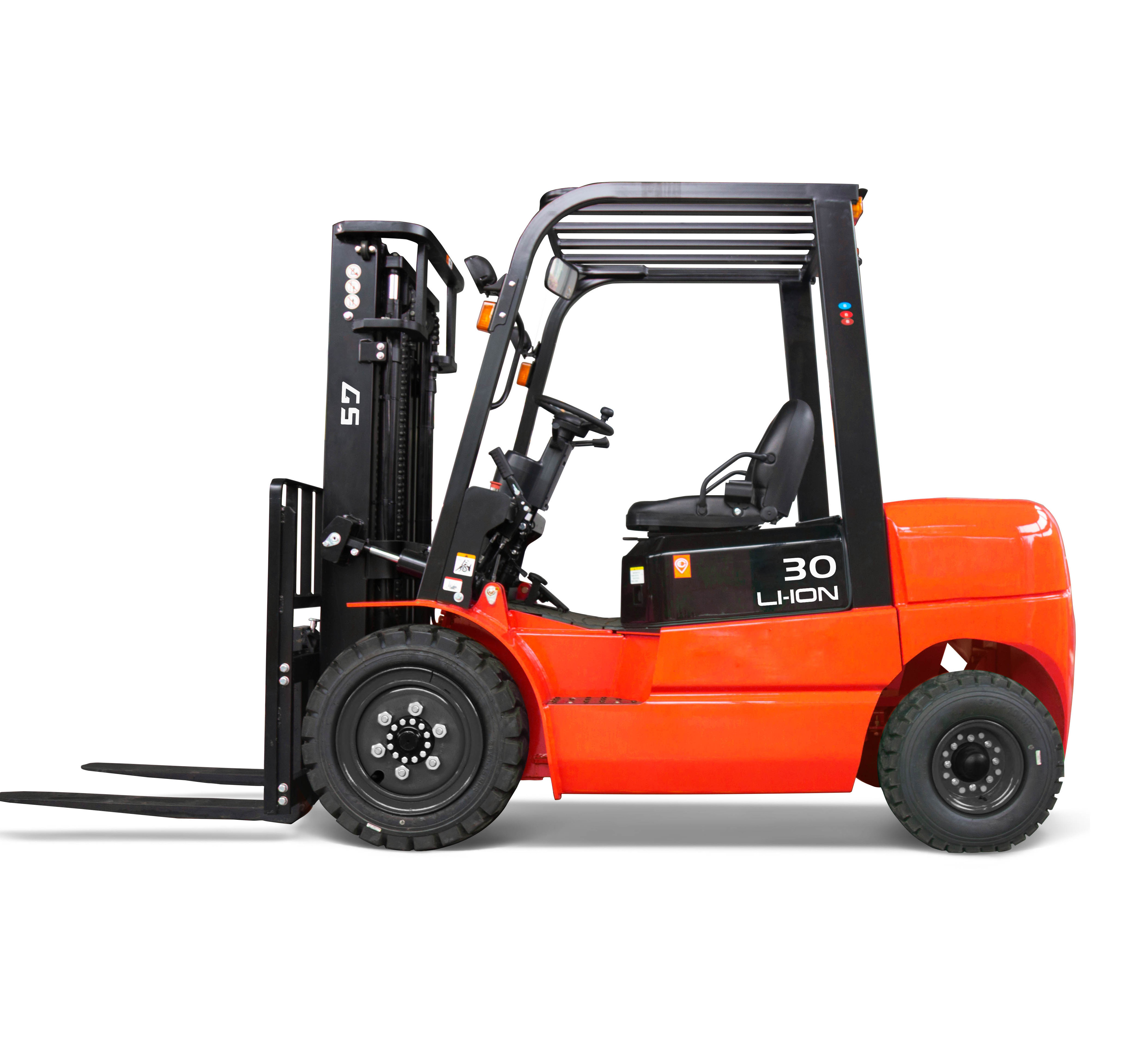 3 ton 3.5 ton li-ion lithium battery electric forklift with solid tire and optional cab