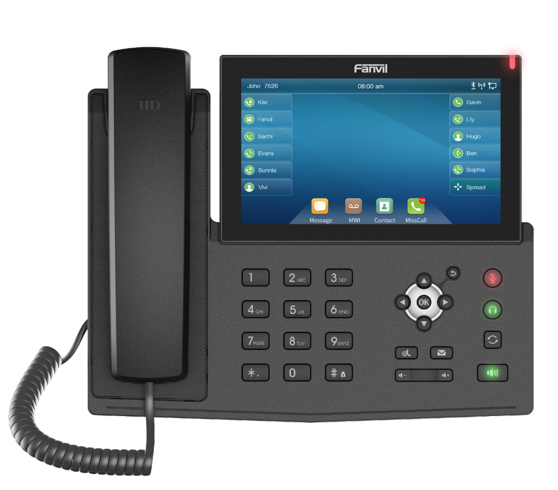 Support 20 Sip Lines High Quality low cost  Voip POE Phone Fanvil X7 Touch Screen Enterprise IP Phone