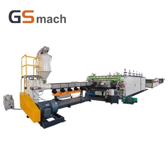 PP PC Luggage Sheet Extrusion Line PP Hollow Polypropylene Corrugated Sheet Extruder Machine