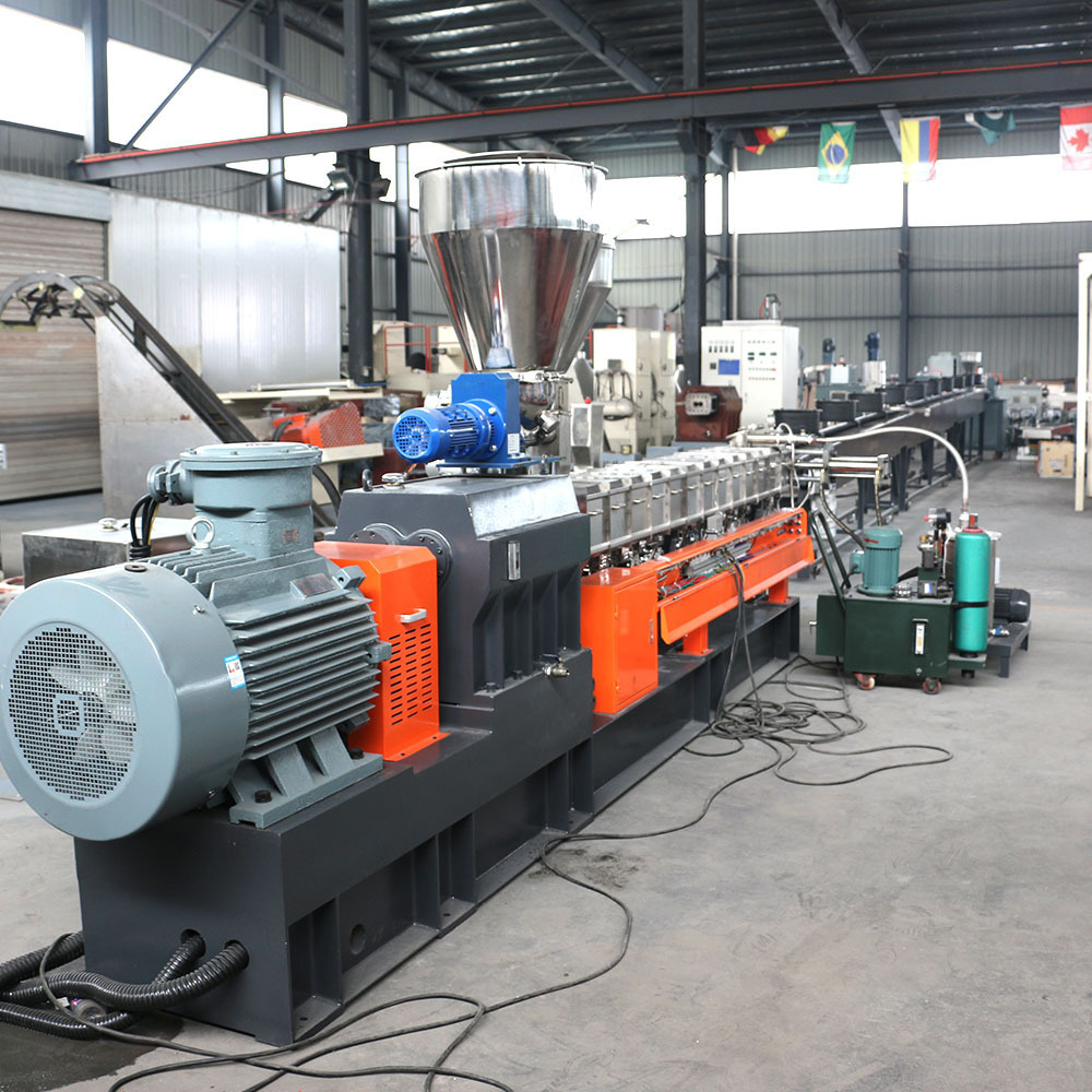 Starch +PLA/PBAT 100% degradation granulation extruder line Biodegradable bags making machine