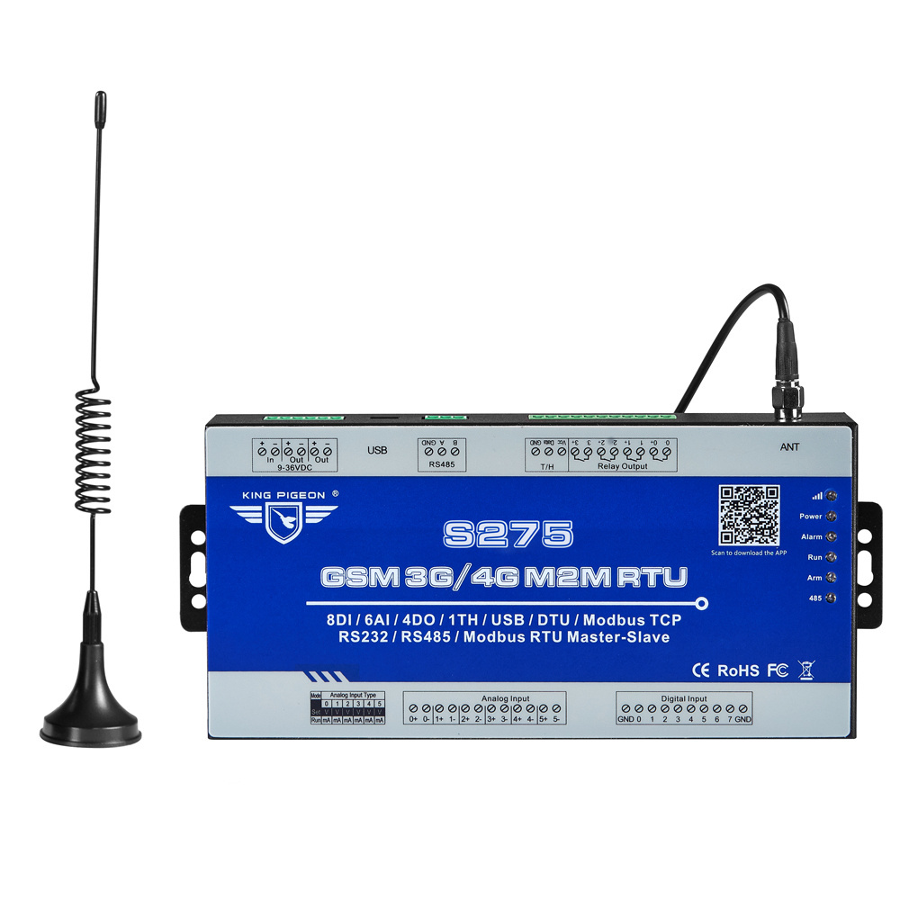 GPRS receiver module gsm sms S275 with 32 bits MCU and rs485 data acquisition unit