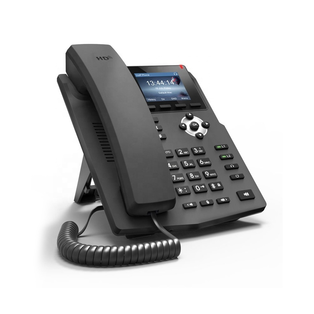 Voip phone 2 Sip Line POE Supports  Voip Phone Desk Business IP Phone