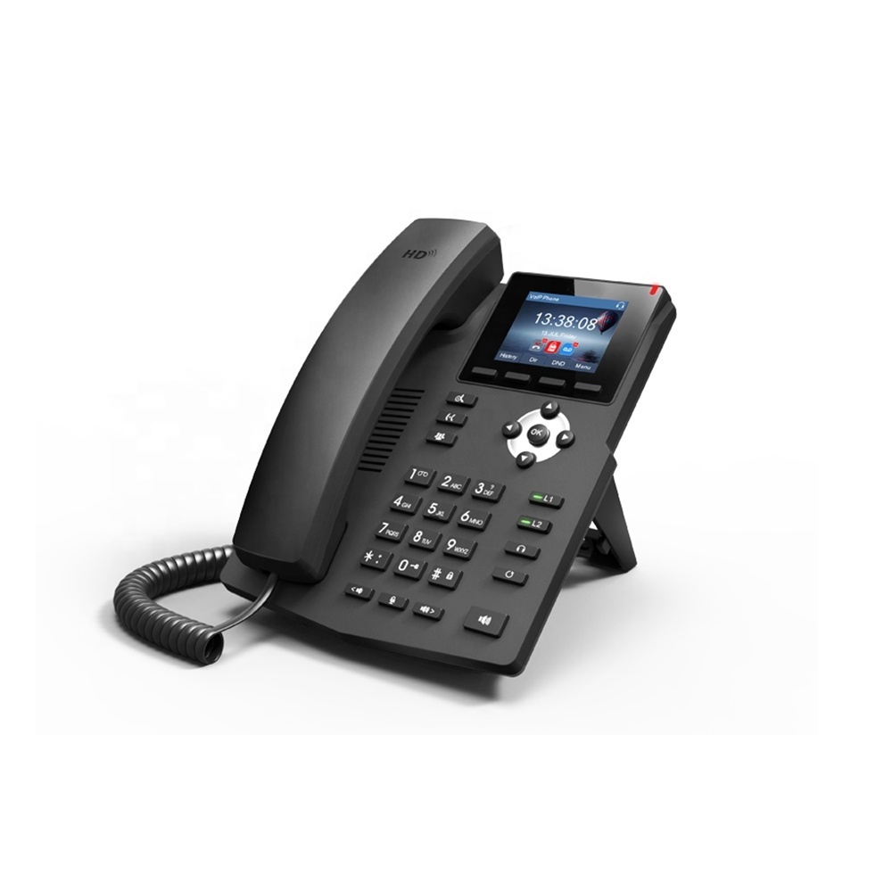 Voip phone 2 Sip Line POE Supports  Voip Phone Desk Business IP Phone