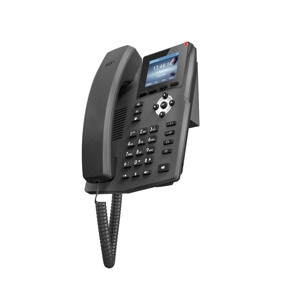 Voip phone 2 Sip Line POE Supports  Voip Phone Desk Business IP Phone