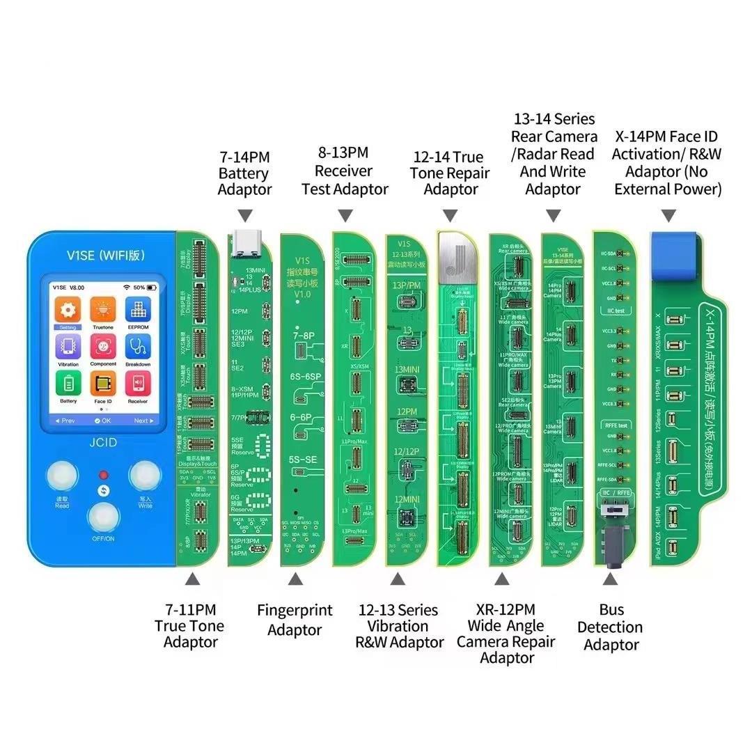 JC V1SE Programmer True Tone Battery Face ID Camera Repair for iPhone 7-14Pro Max Programador JCID V1S