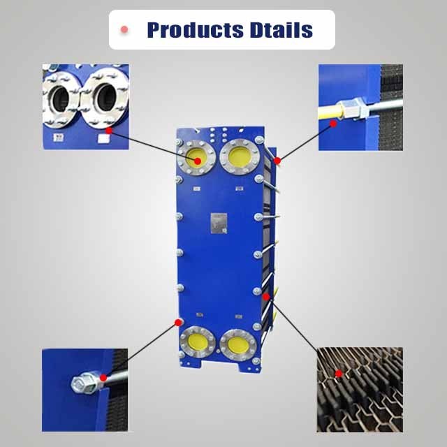 ODM Corrosion resistance Stainless Steel SS316L plate heat exchangers with EPDM gasket  gas boiler to air heat exchanger