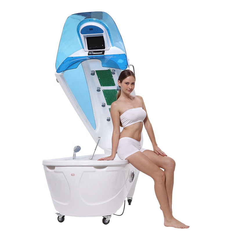 Hottest Hyperbaric Oxygen Chambe Slimming LED Light Therapy Relax Hydro Massage Infrared Steam Shower Ozone Sauna Spa Capsule