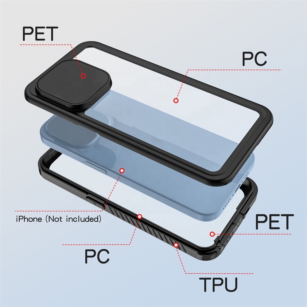 Redpepper Floating cell phone case For Iphone 14 Pro Max, Waterproof Phone Cases With Strap wireless Charging Case