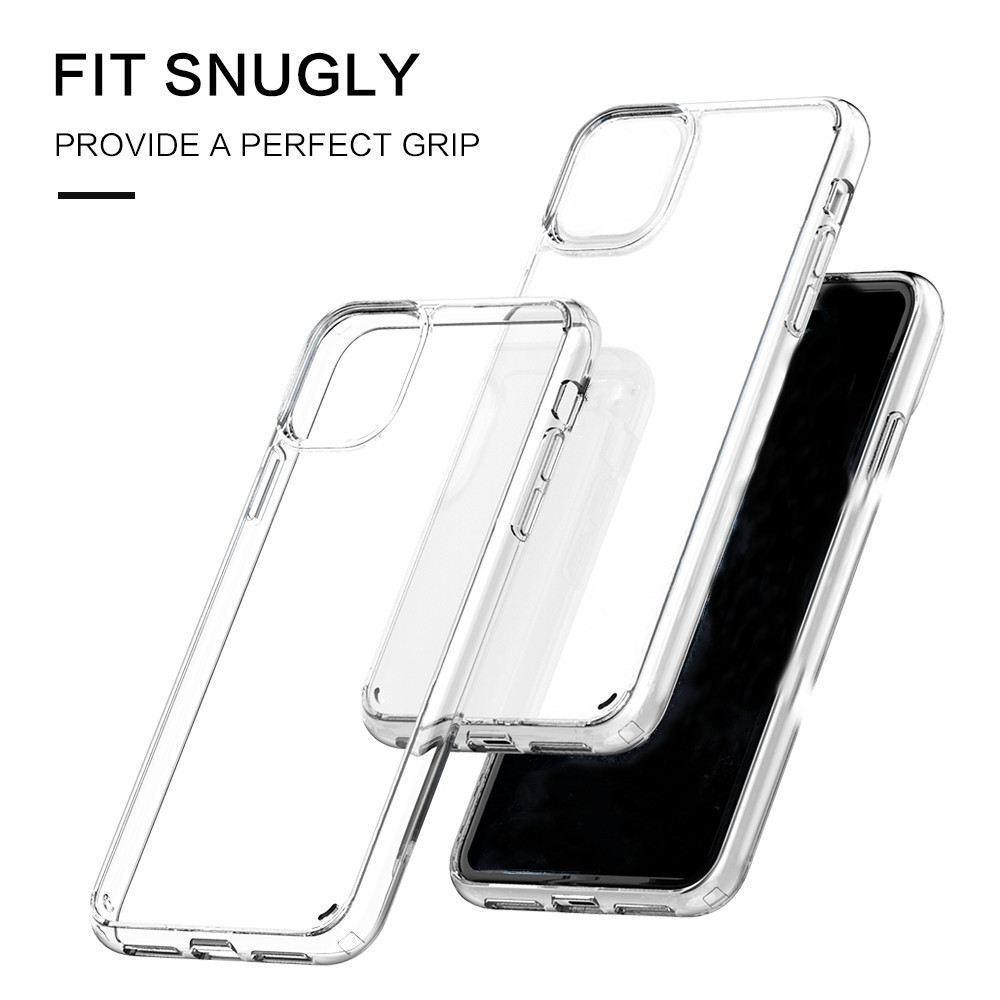 1.5MM PC TPU Shockproof Hard Acrylic Clear Phone Case Bulk Wholesale For iPhone 11 12 13 14 15 16 Pro Max Phone Cases