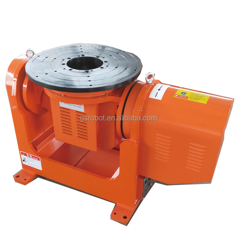 Chinese circular seam automatic welding pipe flange welding rotating platform 300kg welding positioner for sale