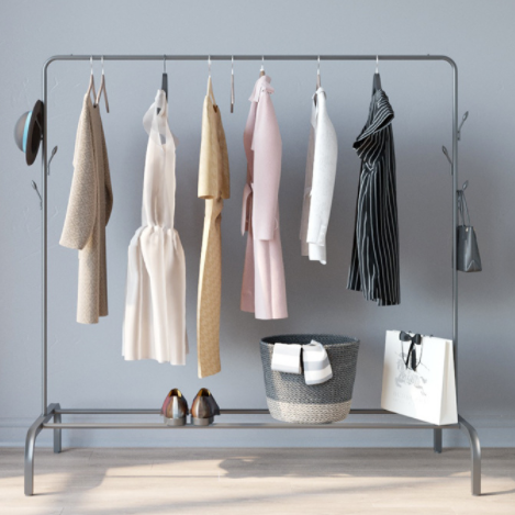 Factory wholesale cheap durable best quality showroom furniture clothes coat hanger stand