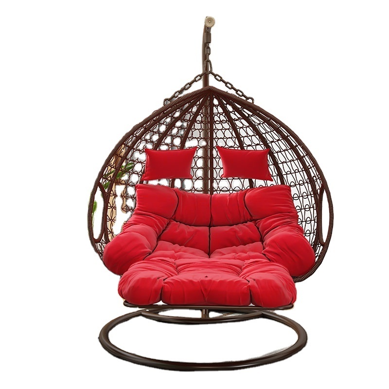 2 person double swing indoor living room single rattan rocking swing chair