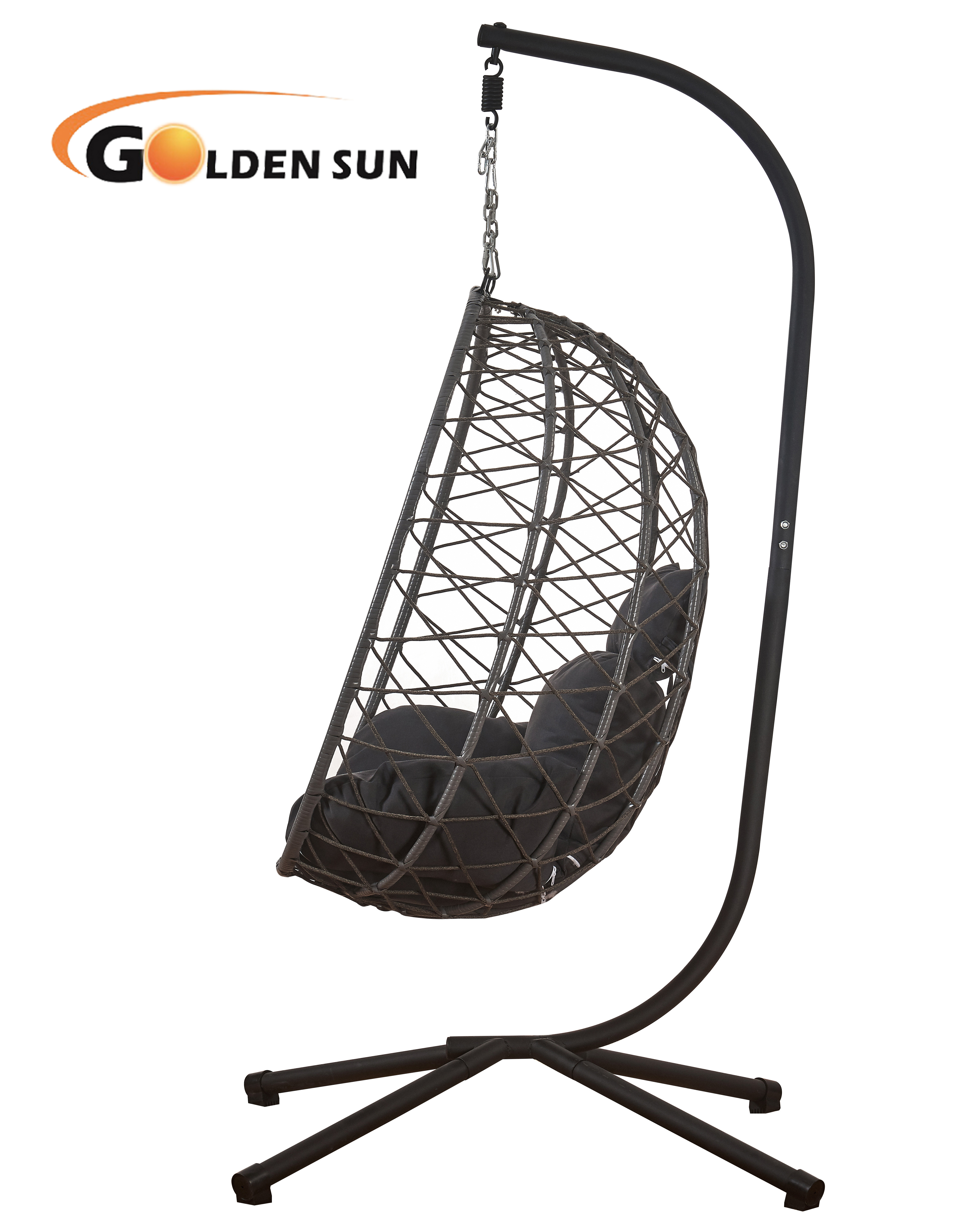 Best Selling New Design Online Selling Powder Coated Super Comfortable Elegant Leisure Foldable Hammock Swing Egg Chair