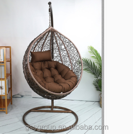 Factory Wholesale Custom Durable Thickening Garden Adult Patio Hanging Egg Swing Chair For Children