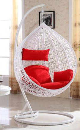 Latest Design Human Handmade With Cushion and Cover Cradle Rocking Chair Northern Europe Style Single Seat Swing Chair