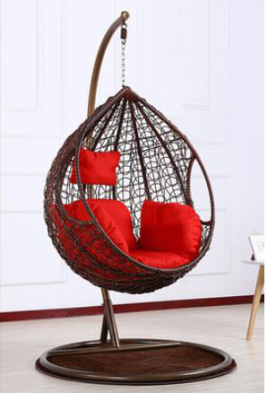 Latest Design Human Handmade With Cushion and Cover Cradle Rocking Chair Northern Europe Style Single Seat Swing Chair