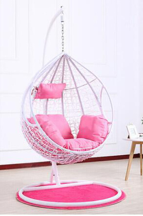 Latest Design Human Handmade With Cushion and Cover Cradle Rocking Chair Northern Europe Style Single Seat Swing Chair