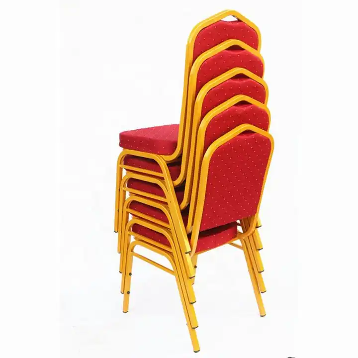 Wholesale Commercial Stackable Dinning Wedding Event Banqueting Chairs Gold Stacking Chairs