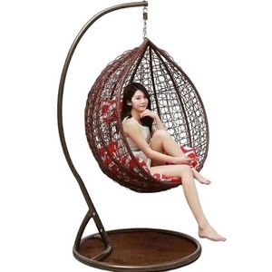 Indoor Hanging Basket Chair Outdoor Double Seat Garden  Standing Leisure Rattan Home Hanging Swing Chairs