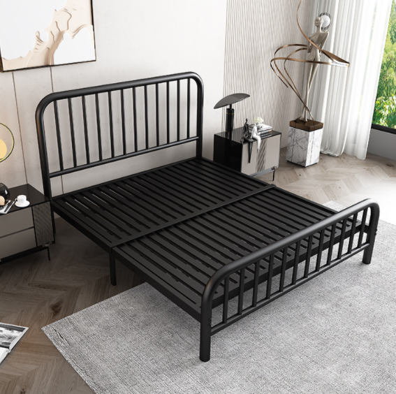 New designed furniture bed frame Used steel tube king queen full size double size metal bed frame