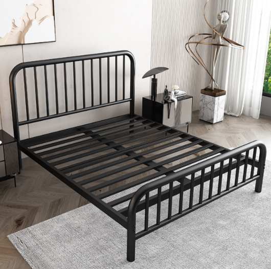 New designed furniture bed frame Used steel tube king queen full size double size metal bed frame