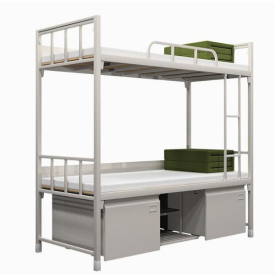 Steel Bunk Beds Ladder Kids Adult Dorm Bedroom Furniture