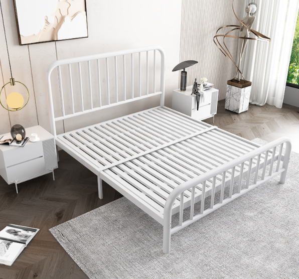 New designed furniture bed frame Used steel tube king queen full size double size metal bed frame