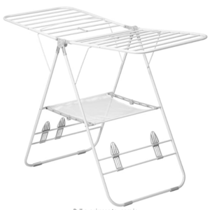 Wing shape steel drying rack Large capacity Telescopic laundry Clothes hanger