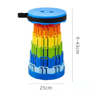 Outdoor portables good quality sturdy camping hiking fishing step folding telescopic round stool